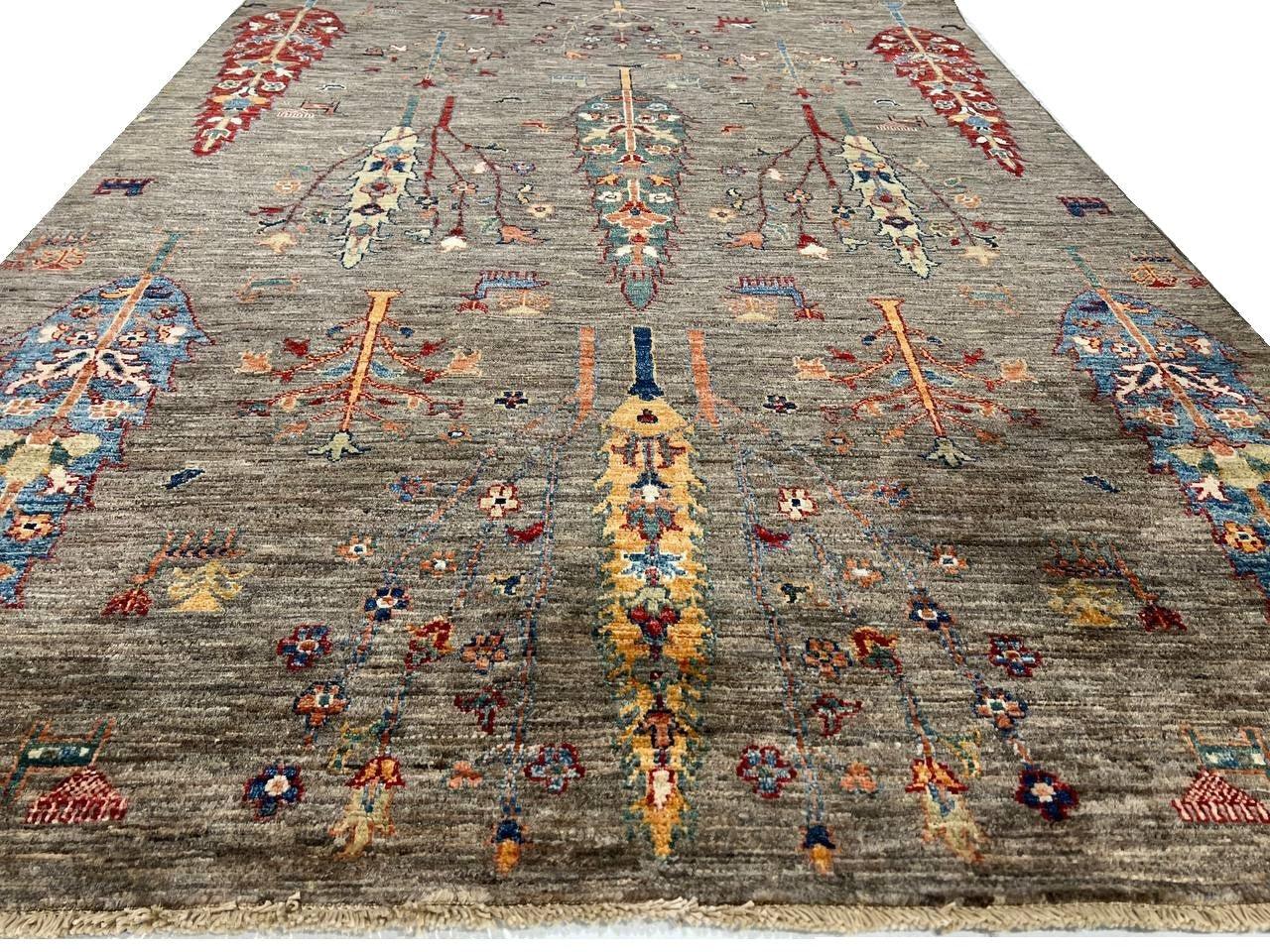 Canvello Hand Knotted Antique Kazak Rug - 4'11'' X 6'6'' - Canvello