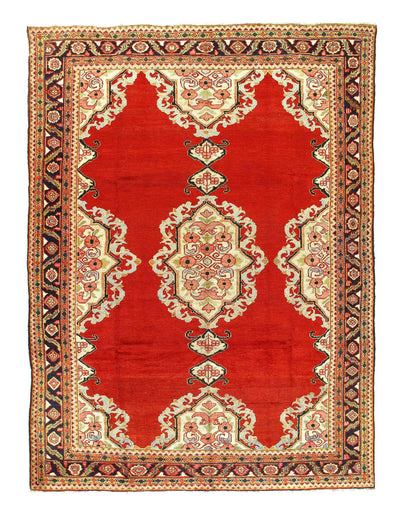 Canvello Hand-Knotted Antique Mahal Rugs - 8'9'' X 11'8''