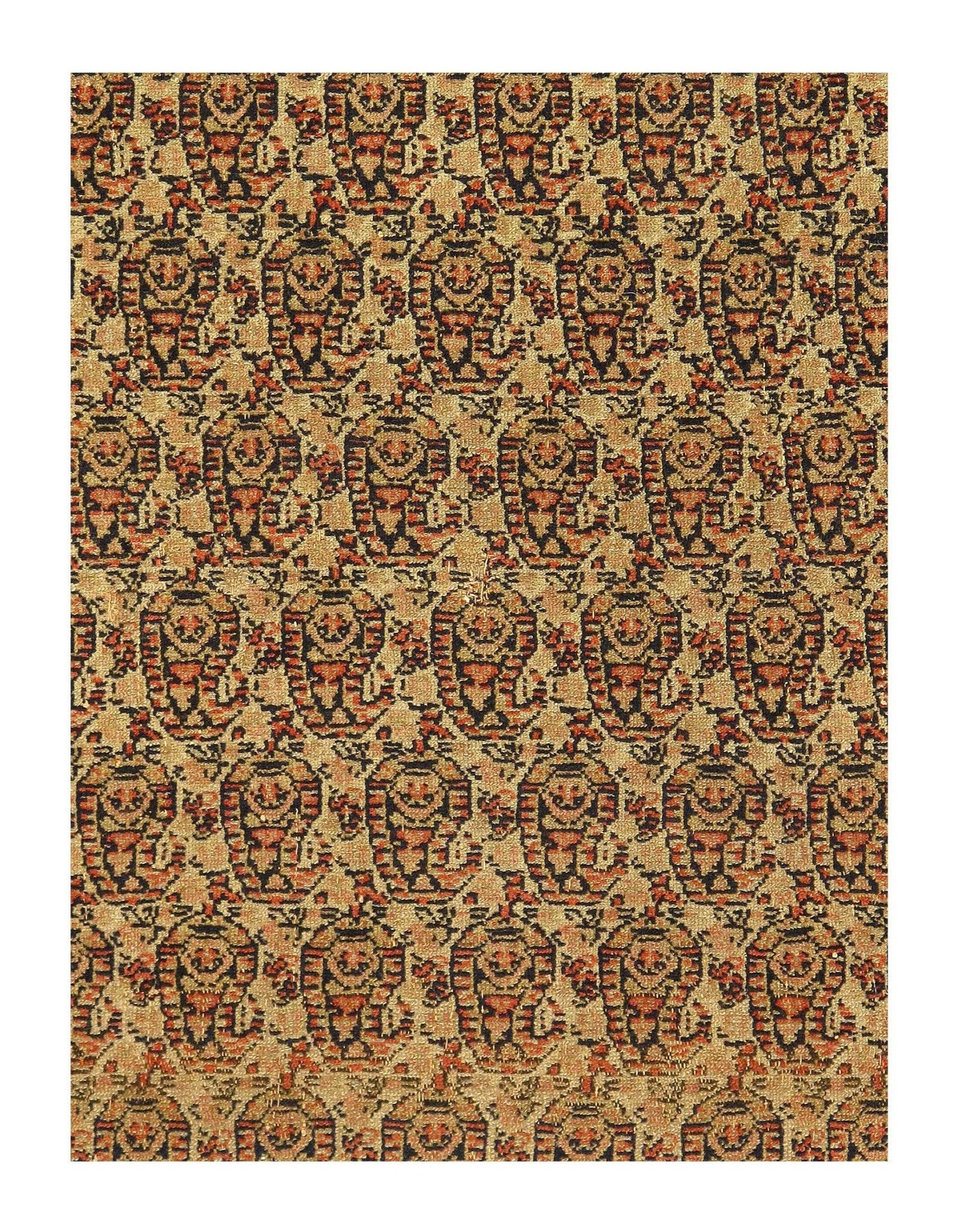 Canvello Hand - Knotted Antique Senna Rug - 4'6'' X 6'3'' - Canvello