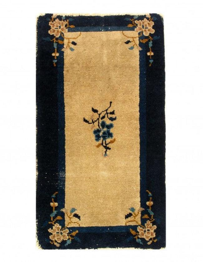 Canvello Hand Knotted Chinese Antique Peking Rug - 2'1'' X 3'8''