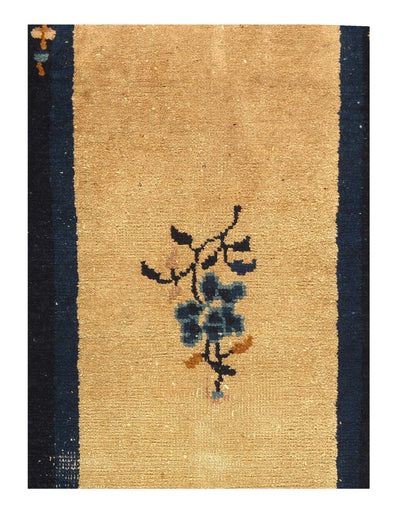 Canvello Hand Knotted Chinese Antique Peking Rug - 2'1'' X 3'8'' - Canvello