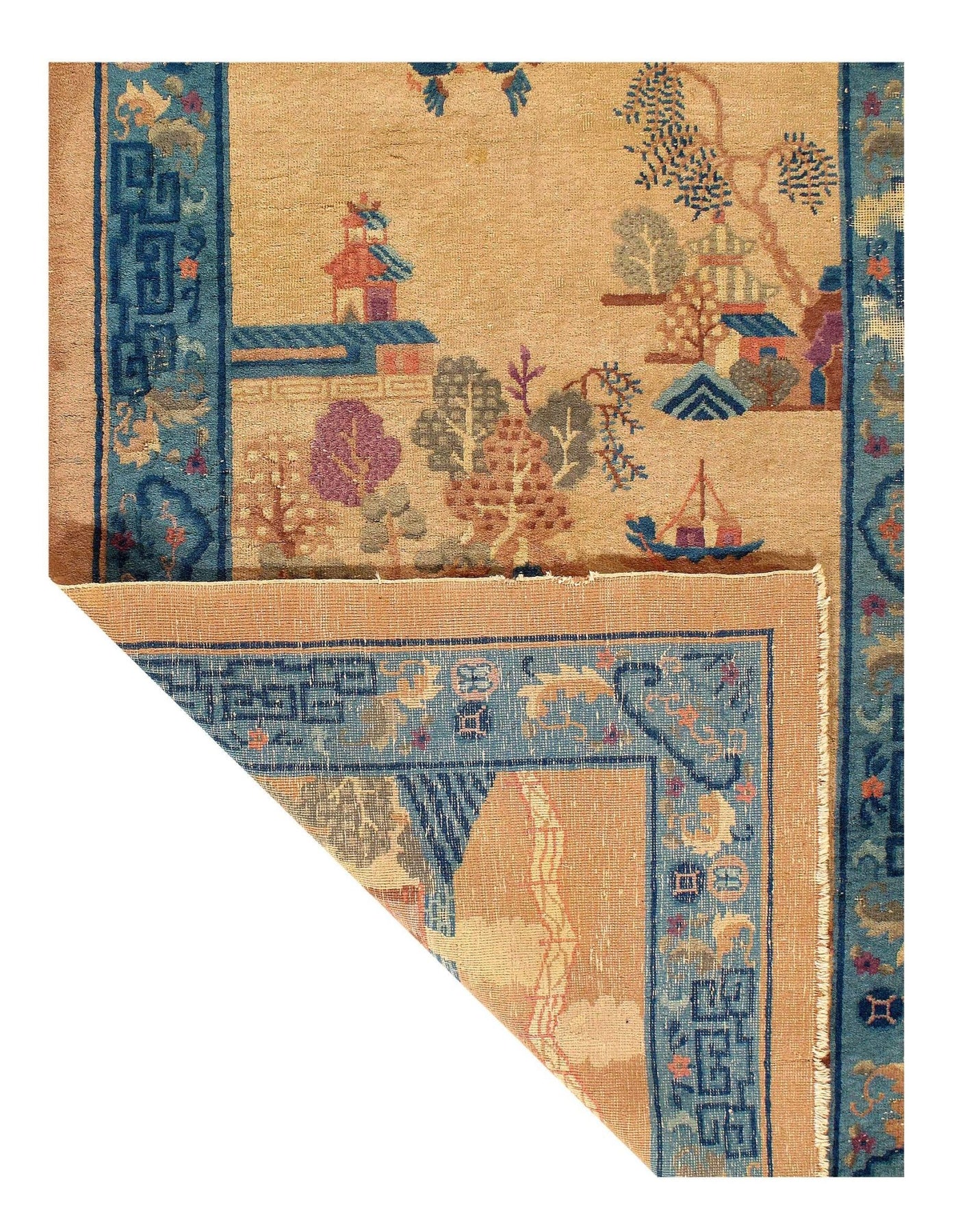 Canvello Hand Knotted Chinese Art Deco Rug - 4' X 6' - Canvello