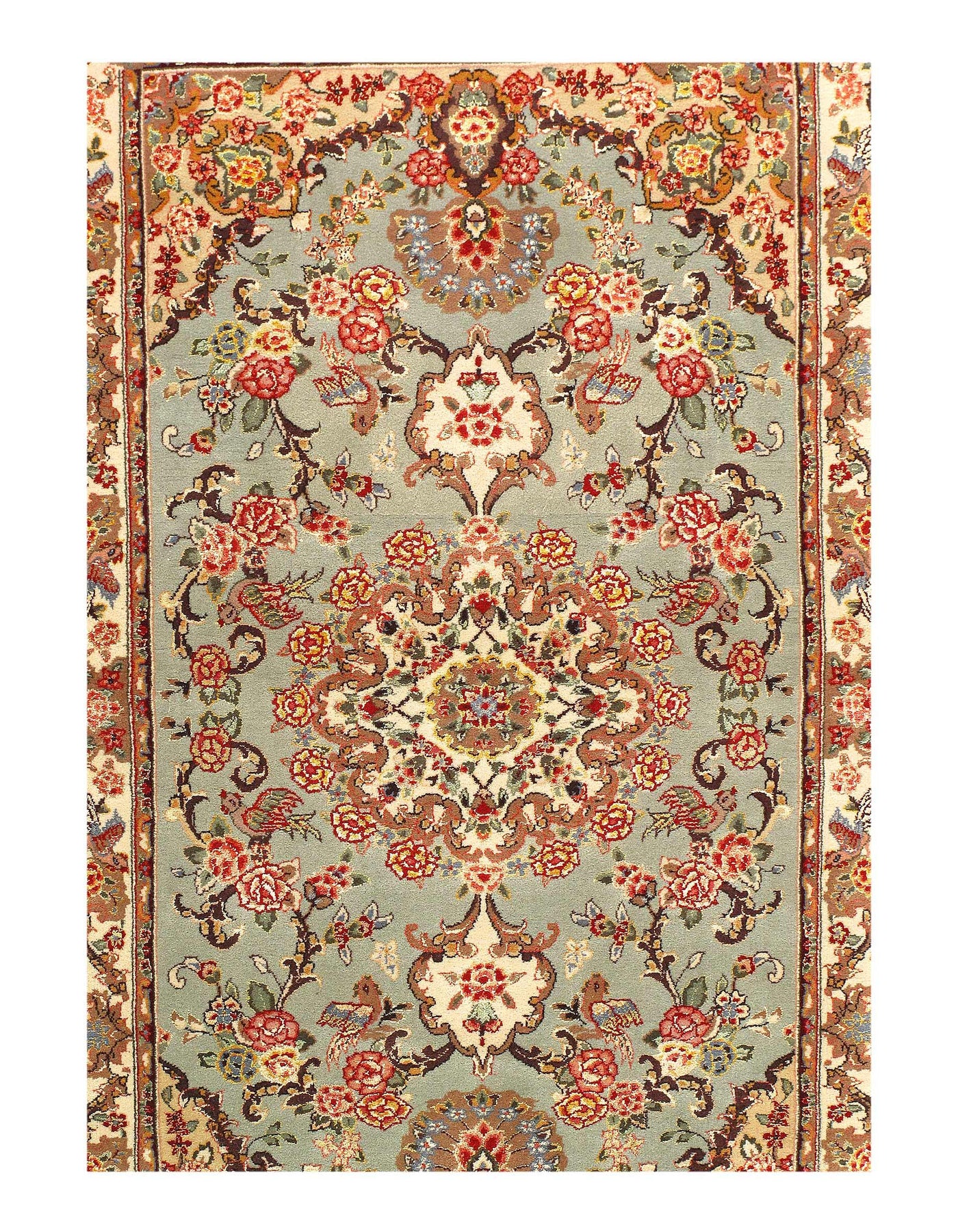 Canvello Hand Knotted Chinese Yazd Designer Rugs - 3'1'' X 5'