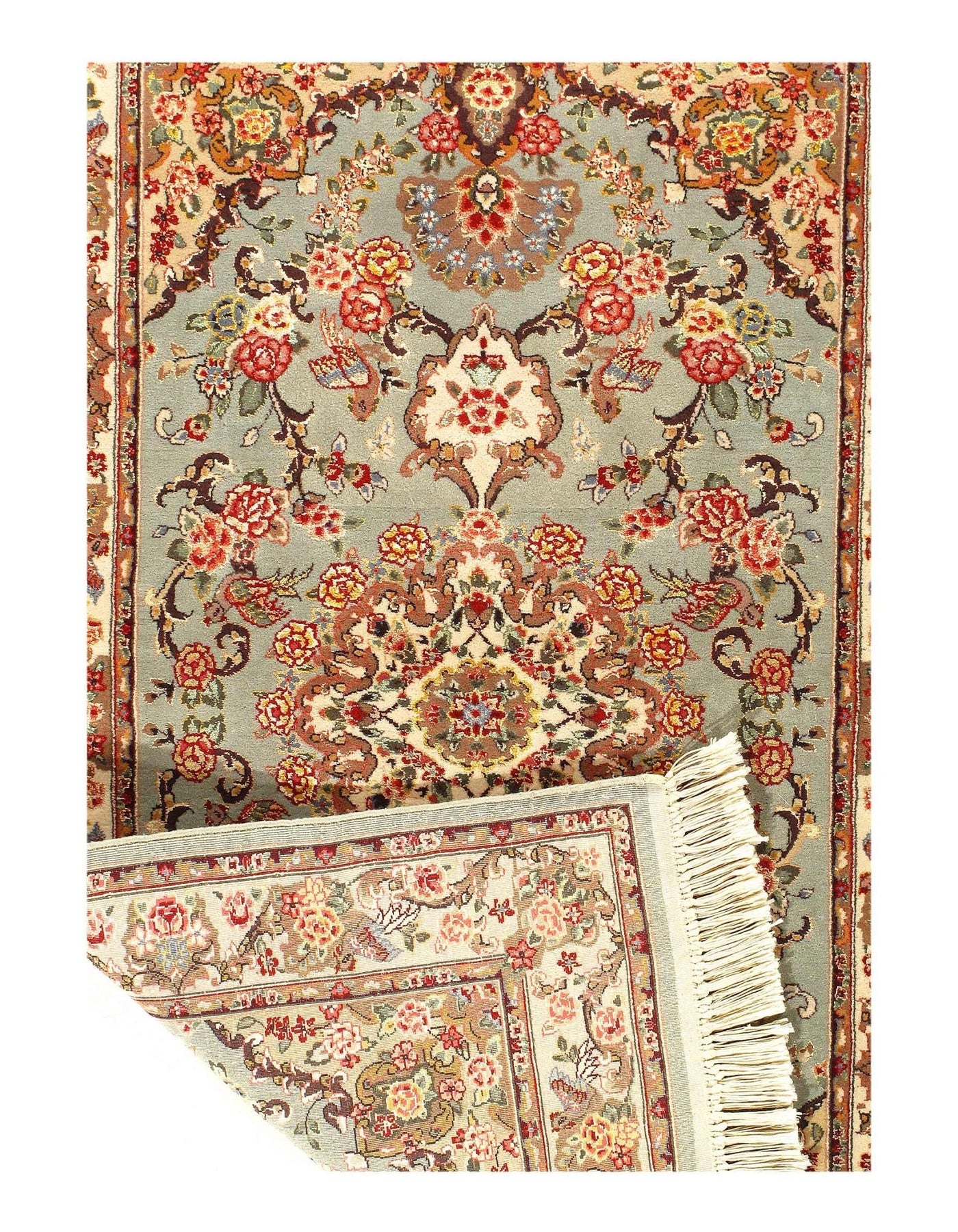 Canvello Hand Knotted Chinese Yazd Designer Rugs - 3'1'' X 5' - Canvello