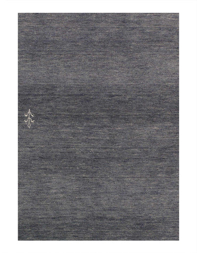 Canvello Hand-Knotted Gabbeh Grey Runner Rug - 2'7'' X 8'