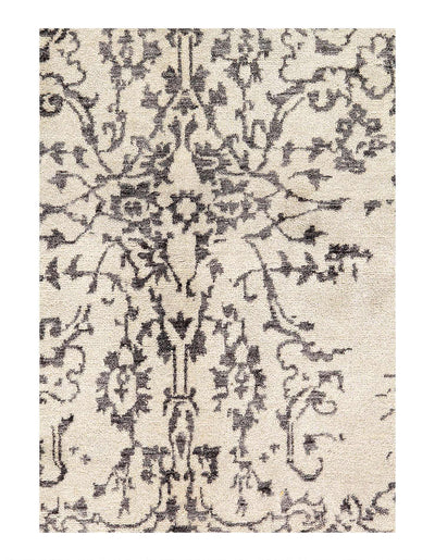 Canvello Hand knotted Grey Modern Area Rugs - 10'1" X 13'5" - Canvello