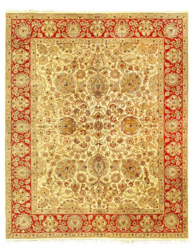 Canvello Hand Knotted Indian Agra Rug - 8' X 9'11'' - Canvello