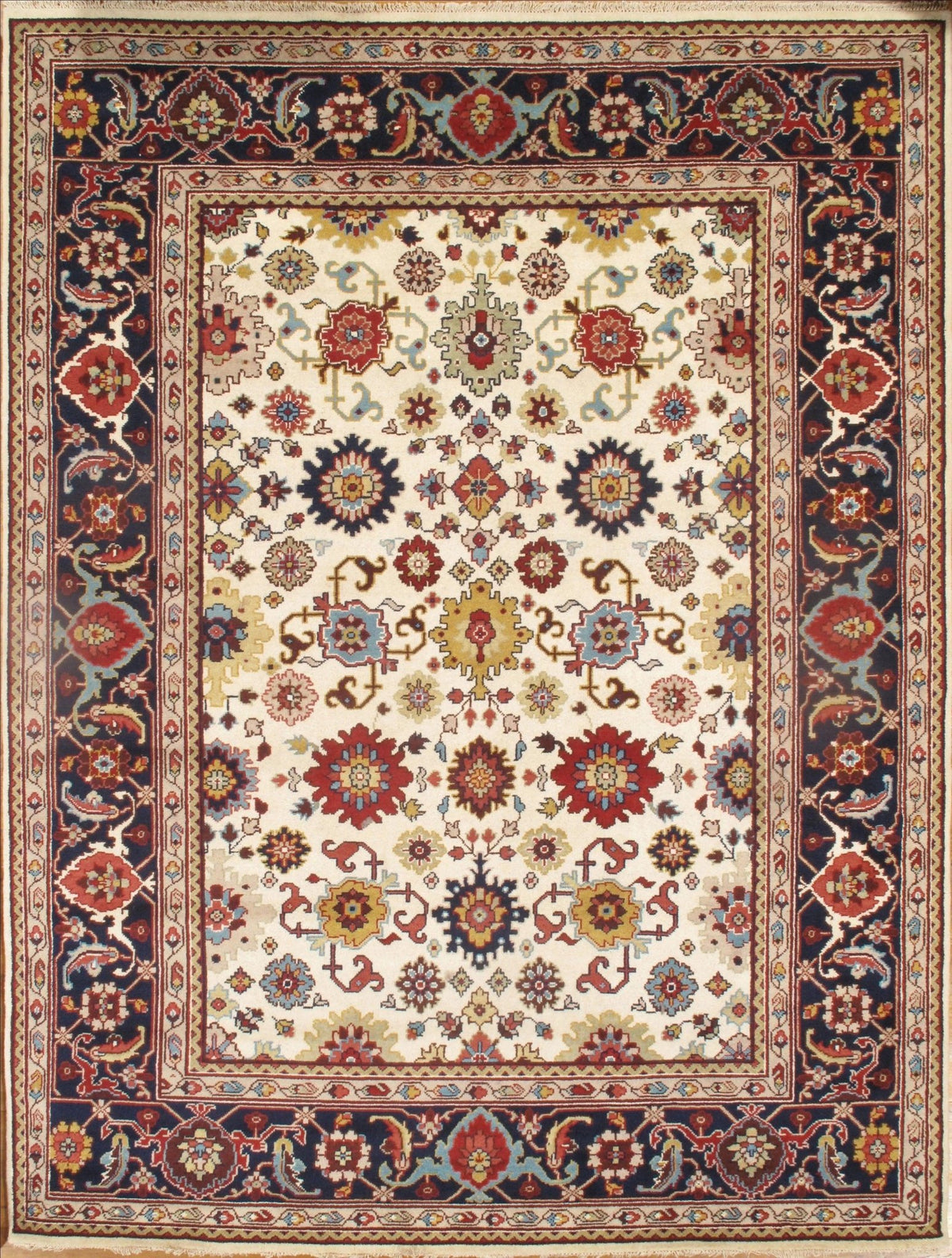 Canvello Hand-Knotted Mahal Rug - 9' X 12'
