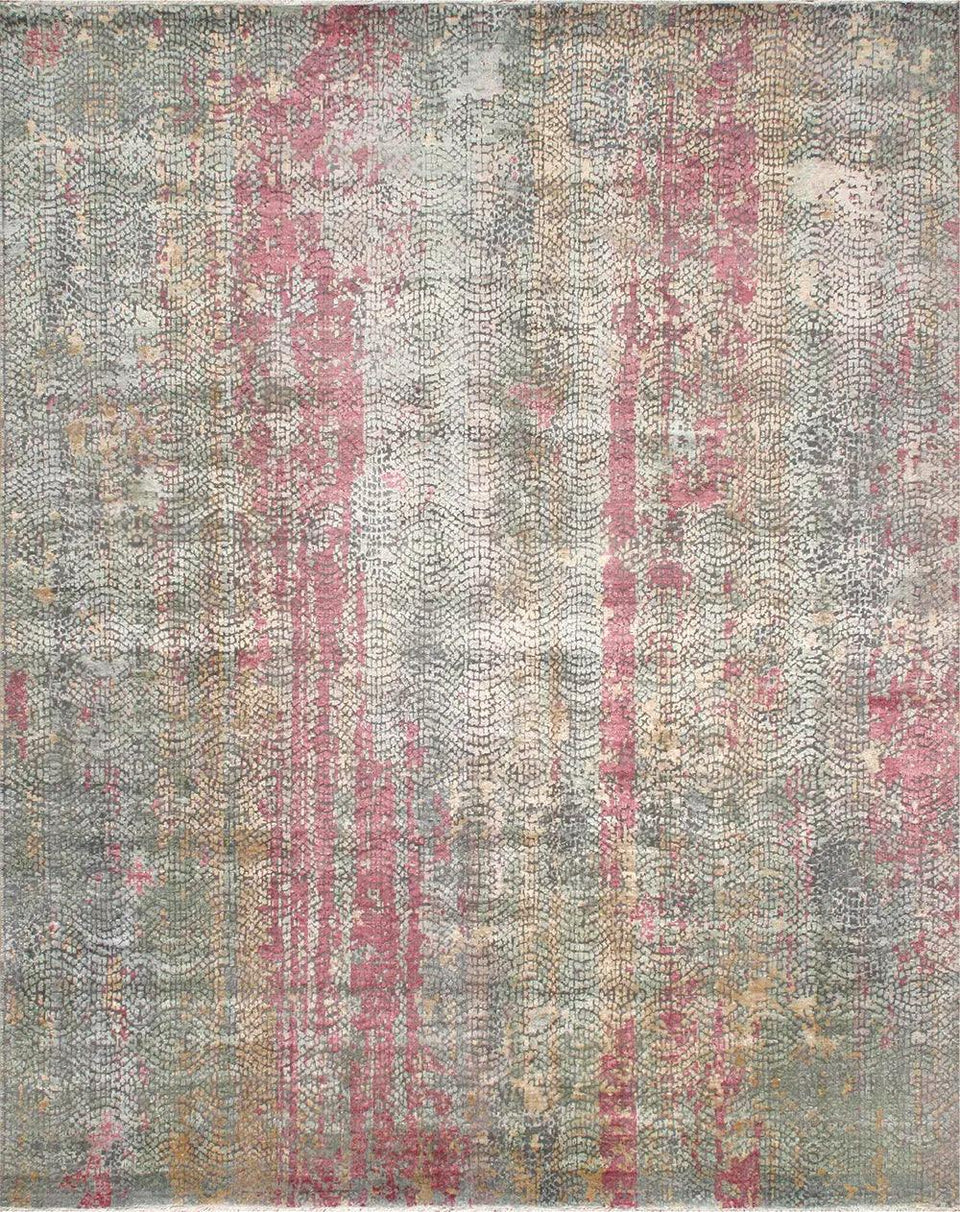 Canvello Hand-Knotted Multi Color Area Rugs - 10'1" X 13'10"