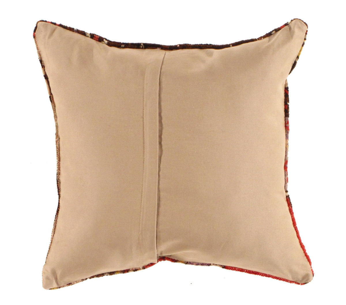Canvello Hand Knotted Red And Gold Throw Pillows - Canvello