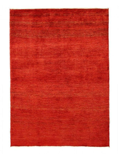 Canvello Hand Knotted Rust Silkroad Gabbeh Rug - 3'11" X 5'5" - Canvello