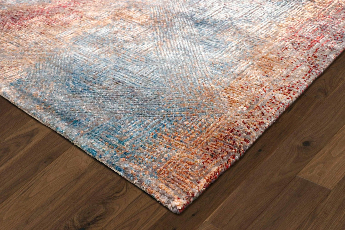Canvello Hand - Knotted Silk Farmhouse Area Rug - 8' X 10'4" - Canvello