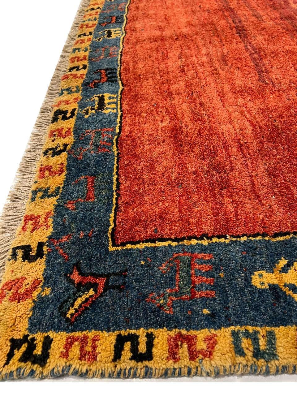 Cancello Hand-Knotted Persian Gabbeh Rug - 7'8'' X 9'11''