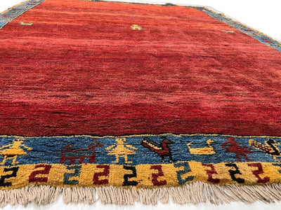 Canvello Hand - Knotted Silkroad Gabbeh Rug - 7'8'' X 9'11'' - Canvello