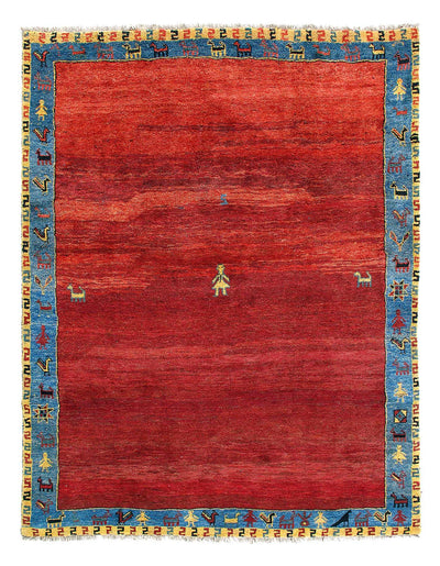 Canvello Hand - Knotted Silkroad Gabbeh Rug - 7'8'' X 9'11'' - Canvello