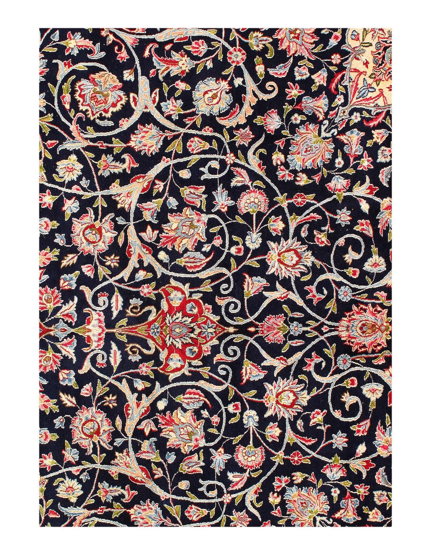 Canvello Hand Knotted Persian Kerman Rug - 11'5'' X 17'2''