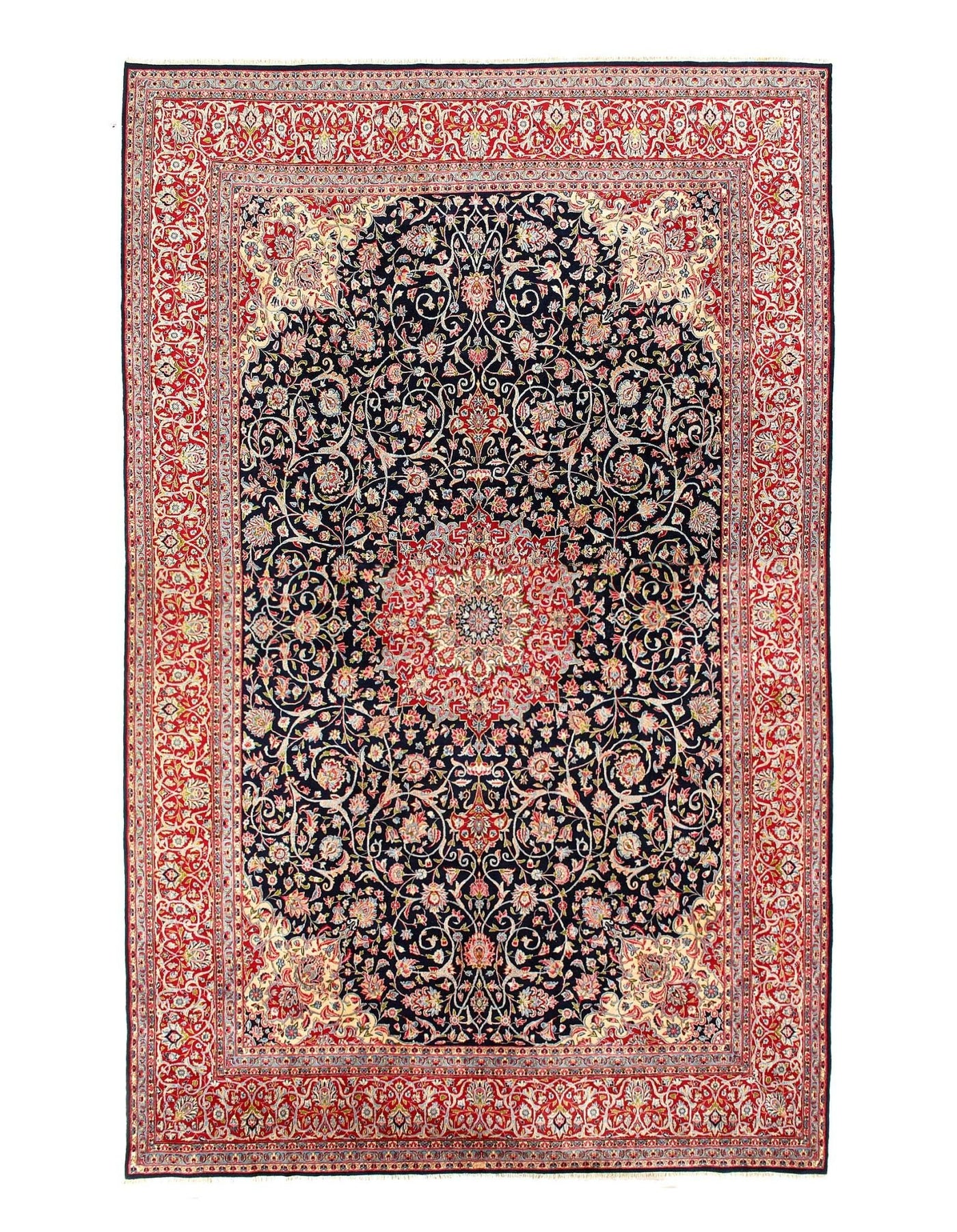 Canvello Hand Knotted Silkroad Kerman Rug - 11'5'' X 17'2'' - Canvello