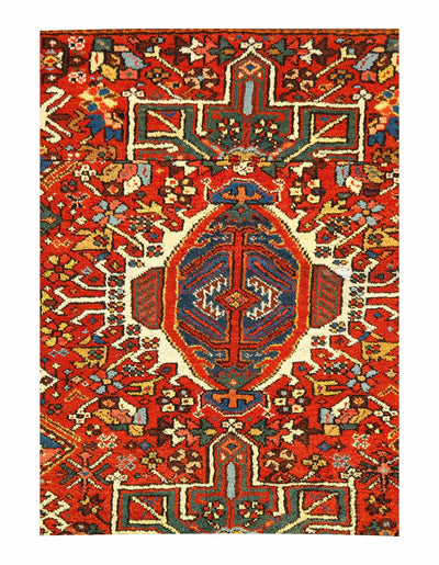 Canvello Hand Knotted Persian Rug Living Room - 4'11'' X 5'3''
