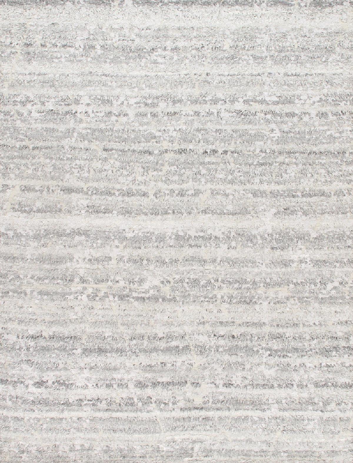 Canvello Hand - Knotted Silver Wool Area Rug - 8' X 10' - Canvello