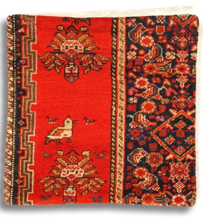 Canvello Hand Knotted Vintage Farahan Rug Pillow - 20"X20" - Canvello