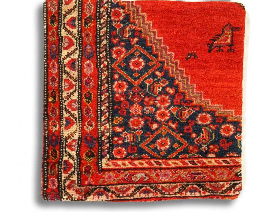 Canvello Hand Knotted Vintage Farahan Rug Pillow - 20"X20" - Canvello