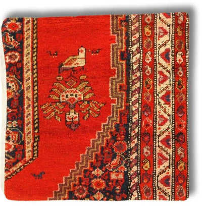 Canvello Hand Knotted Vintage Farahan Rug Pillow - 20"X20" - Canvello