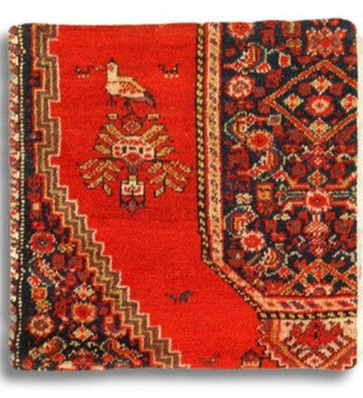 Canvello Hand Knotted Vintage Farahan Rug Pillow - 20"X20" - Canvello