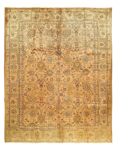 Canvello Hand Knotted Vintage Tabriz Rug - 9'7'' X 12'4'' - Canvello