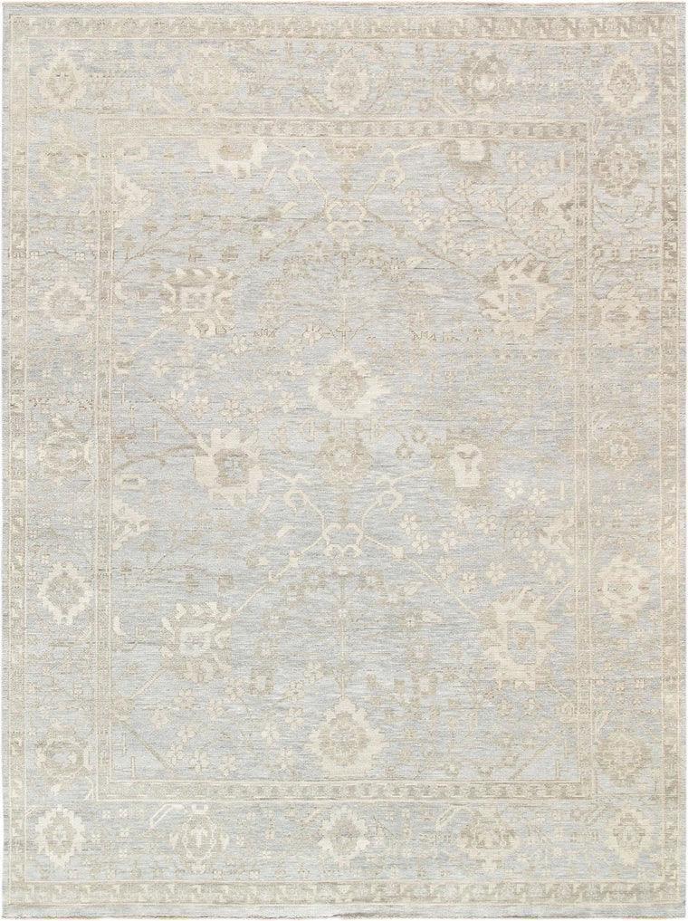 Canvello Hand-Knotted Wool Oushak Rug - 6'1" X 9'1"