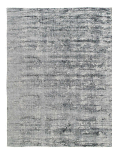 Canvello Hand - Knotted Wool/Silk Gray Area Rug - 8'10" x 12' - Canvello