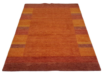 Canvello Hand Loom Modern All Over Indo Gabbeh Rug - 4'0'' X 5'11''