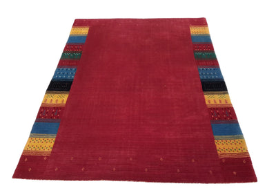 Canvello Hand Loom Modern All Over Indo Gabbeh Rug - 4'7'' X 6'6''