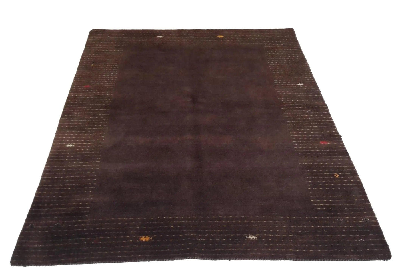 Canvello Hand Loom Modern All Over Indo Gabbeh Rug - 4'8'' X 6'7''