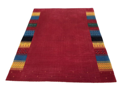 Canvello Hand Loom Modern All Over Indo Gabbeh Rug - 4'7'' X 6'6'' - Canvello