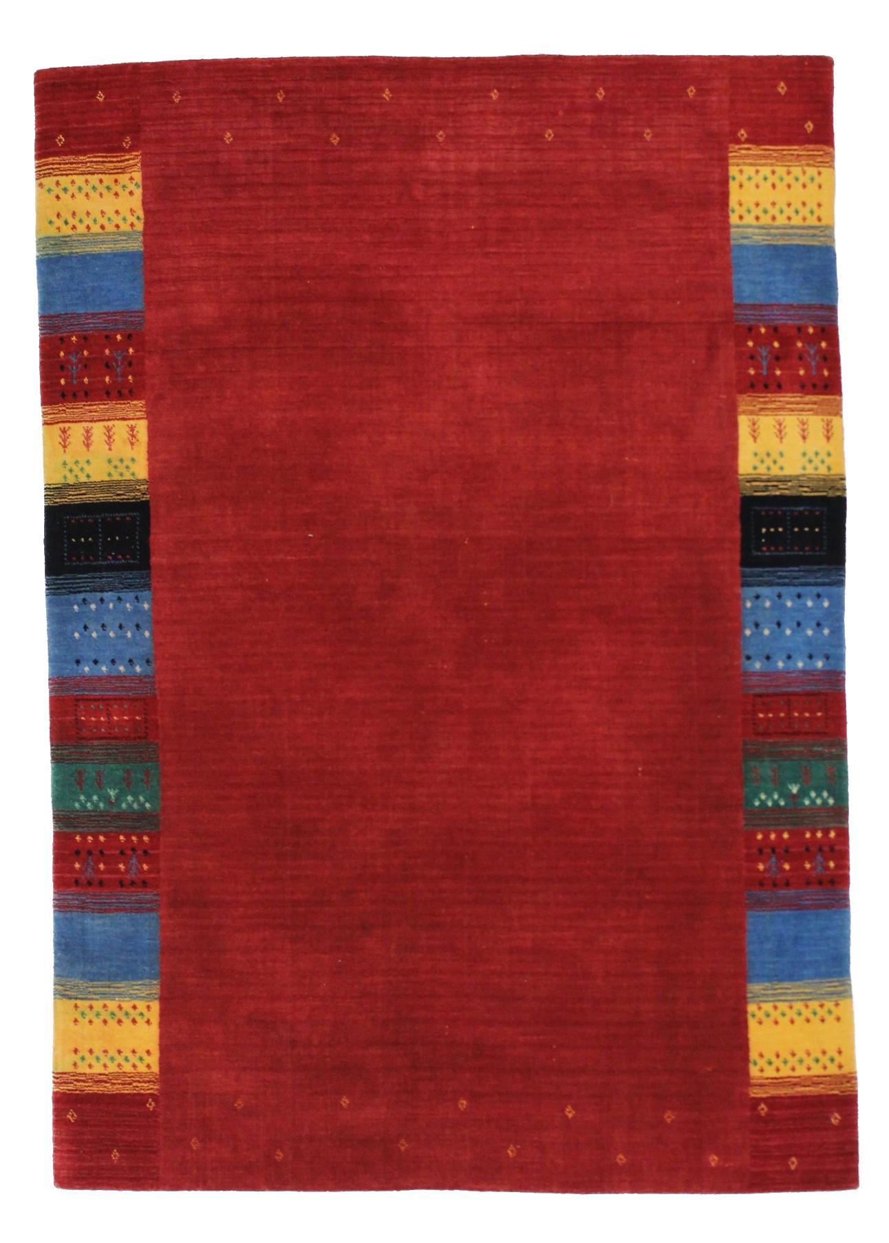 Canvello Hand Loom Modern All Over Indo Gabbeh Rug - 4'7'' X 6'6'' - Canvello