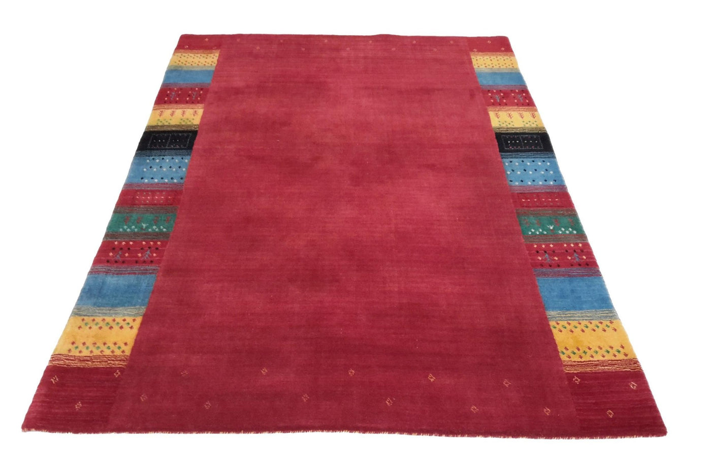 Canvello Hand Loom Modern All Over Indo Gabbeh Rug - 4'7'' X 6'6'' - Canvello