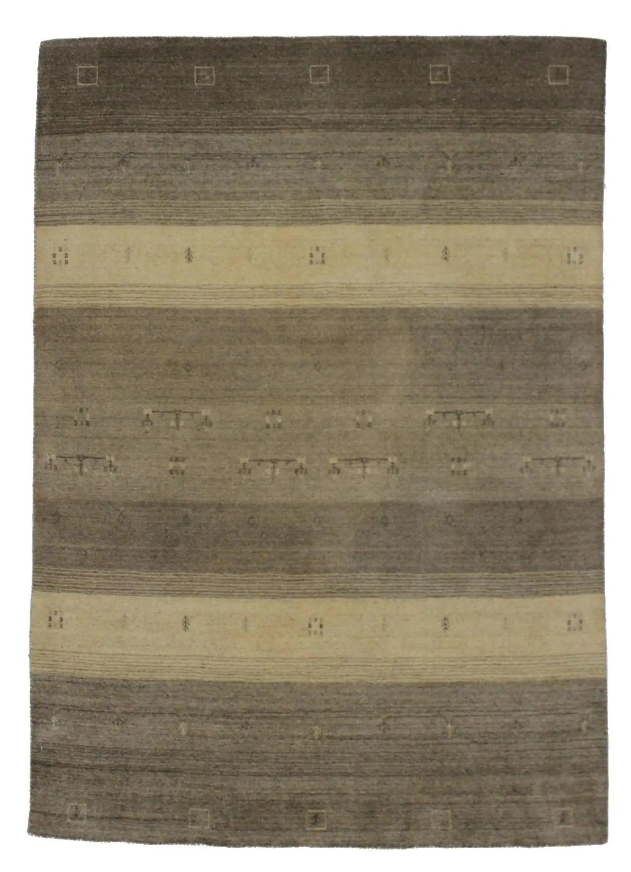 Canvello Hand Loom Modern All Over Indo Gabbeh Rug - 4'7'' X 6'7'' - Canvello