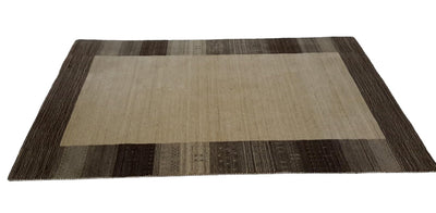 Canvello Hand Loom Modern All Over Indo Gabbeh Rug - 4'7'' X 6'8'' - Canvello