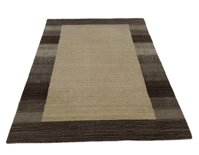 Canvello Hand Loom Modern All Over Indo Gabbeh Rug - 4'7'' X 6'8'' - Canvello