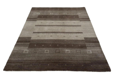 Canvello Hand Loom Modern All Over Indo Gabbeh Rug - 4'7'' X 6'8'' - Canvello