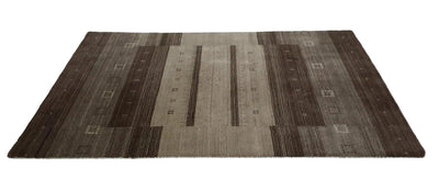 Canvello Hand Loom Modern All Over Indo Gabbeh Rug - 4'7'' X 6'8'' - Canvello