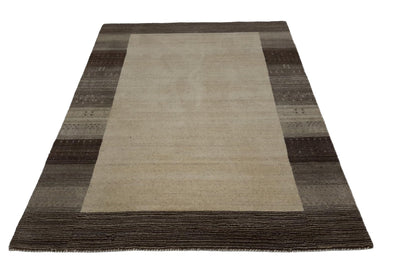 Canvello Hand Loom Modern All Over Indo Gabbeh Rug - 4'7'' X 6'8'' - Canvello