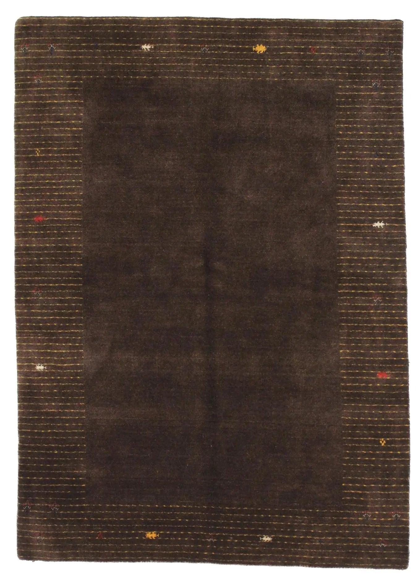 Canvello Hand Loom Modern All Over Indo Gabbeh Rug - 4'8'' X 6'7'' - Canvello