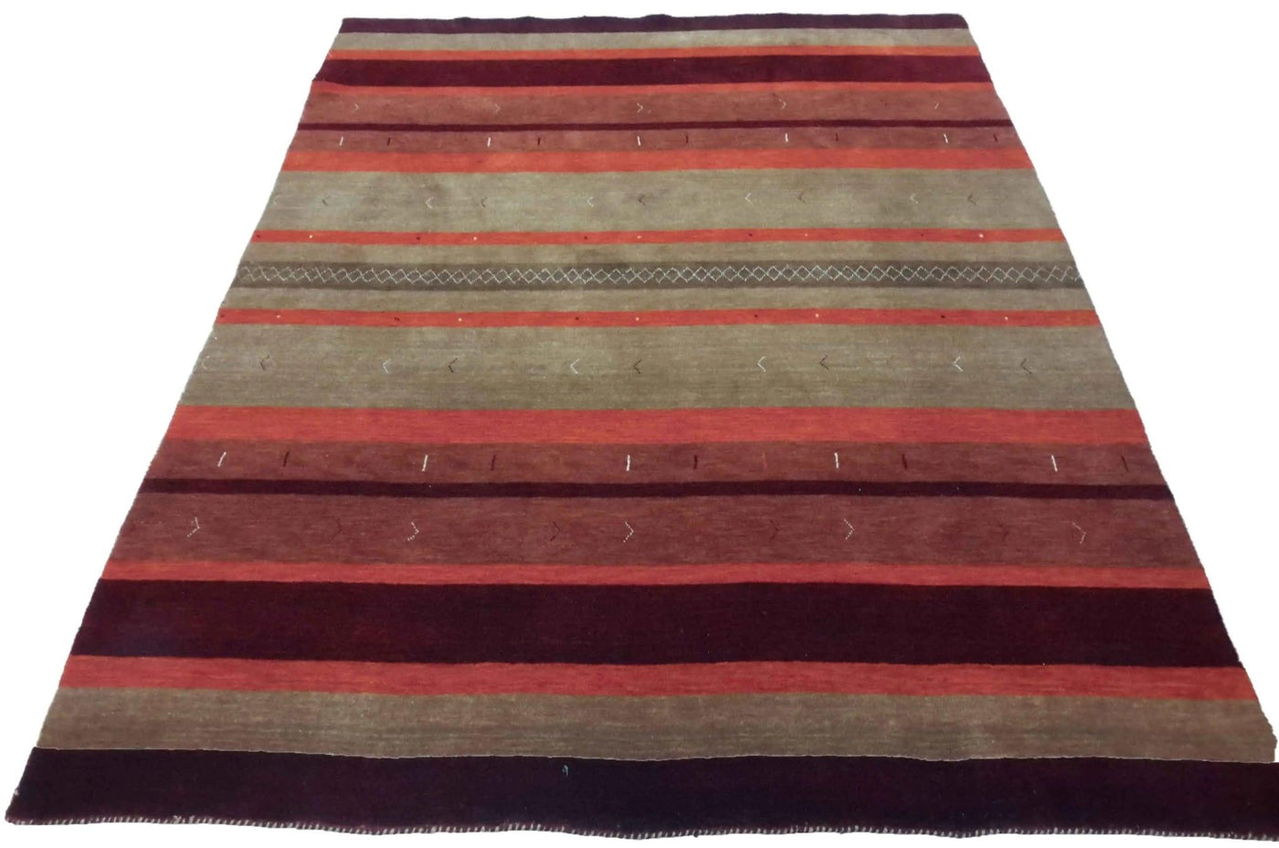 Canvello Hand Loom Modern All Over Indo Gabbeh Rug - 5'9'' X 7'11'' - Canvello