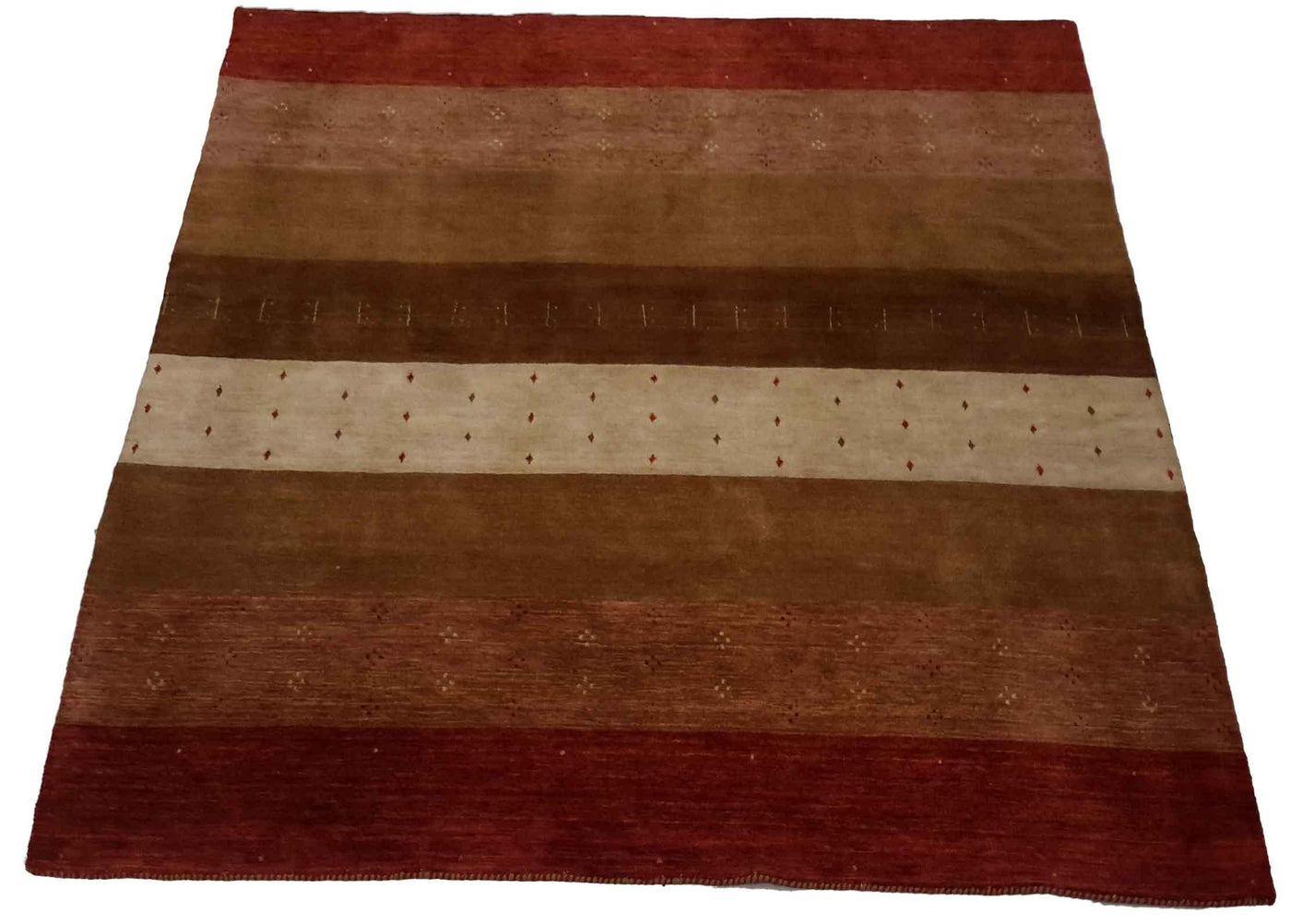 Canvello Hand Loom Modern All Over Indo Gabbeh Rug - 6'6'' X 7'10''