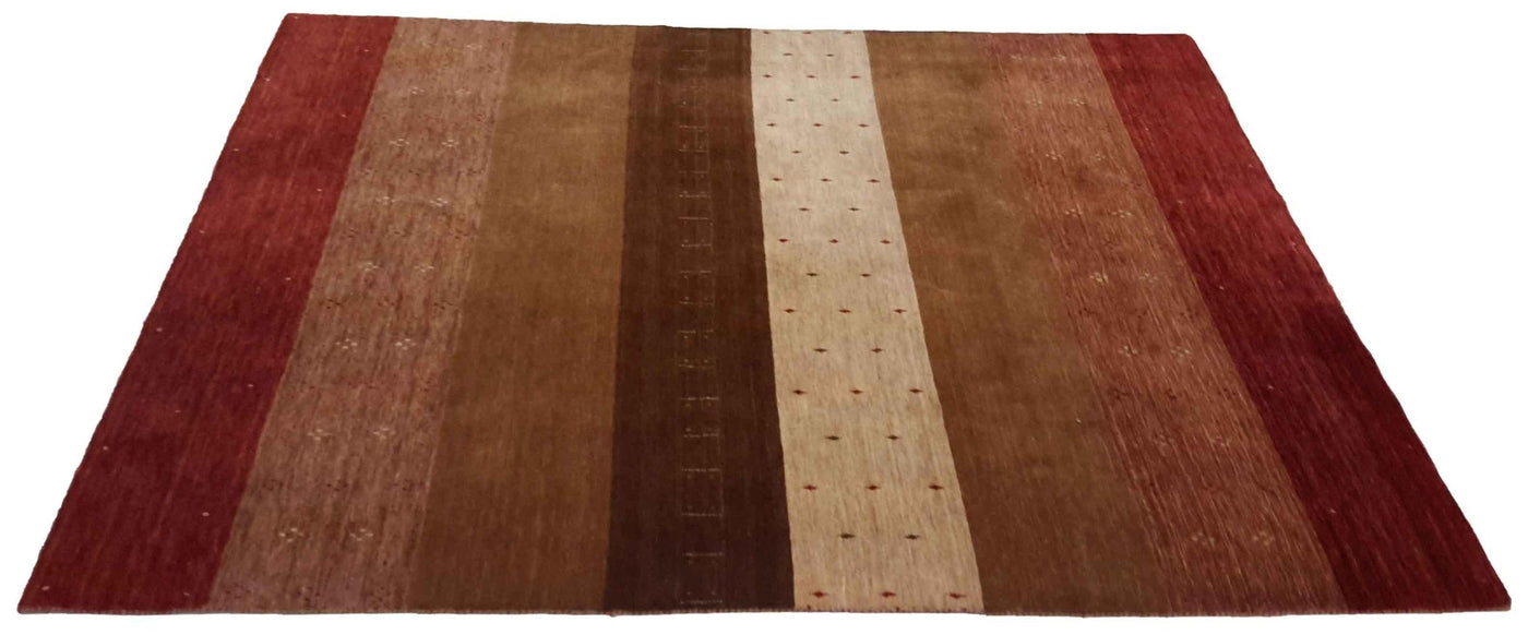 Canvello Hand Loom Modern All Over Indo Gabbeh Rug - 6'6'' X 7'10'' - Canvello