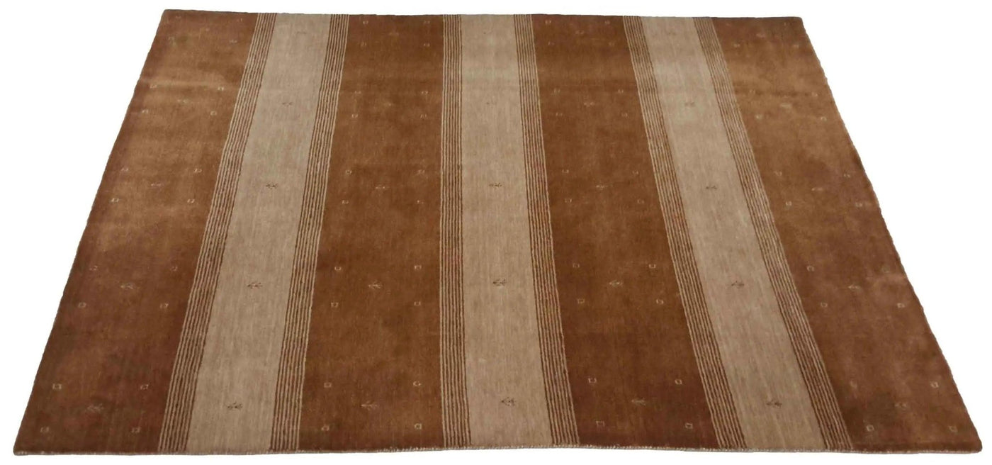 Canvello Hand Loom Modern All Over Indo Gabbeh Rug - 6'7'' X 7'11'' - Canvello