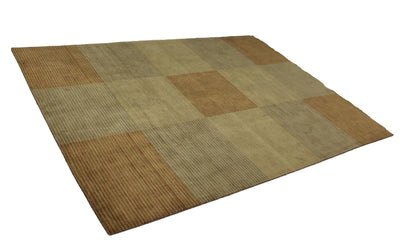 Canvello Hand Loom Modern All Over Indo Nepal Rug - 8'11'' X 12'1'' - Canvello