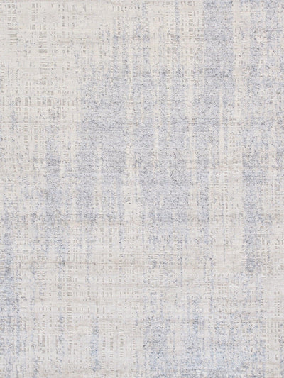 Canvello Amari Collection Hand-Loomed Bsilk & Wool Grey Area Rug- 8' 1" X 10' 0" canvellollc