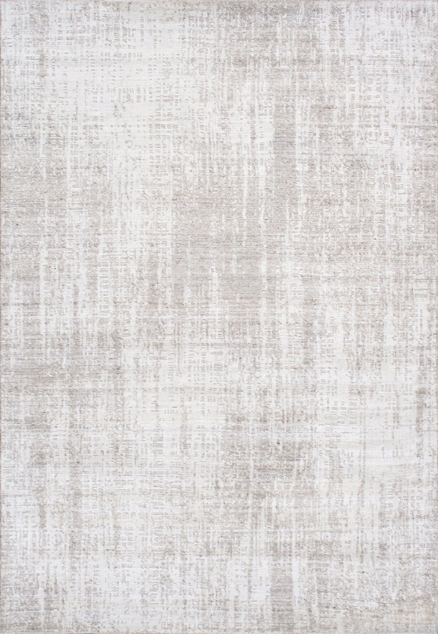 Canvello Amari Collection Hand-Loomed Bsilk & Wool Taupe Area Rug- 5' 3" X 7' 8" canvellollc